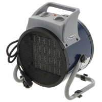 BullMach BM-EFH 3RC - Generador de aire caliente el&eacute;ctrico - Elemento que se calienta de cer&aacute;mico - 3 kW