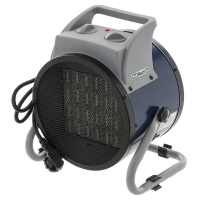 BullMach BM-EFH 2RC - Generador de aire caliente el&eacute;ctrico - Elemento calentador de cer&aacute;mica - 2 kW