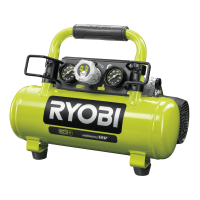 Ryobi R18AC-0 - Compresor de bater&iacute;a port&aacute;til - 18 V - BATER&Iacute;A Y CARGADOR NO INCLU&Iacute;DOS