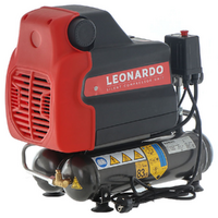 FIAC Leonardo - Compresor de aire el&eacute;ctrico port&aacute;til monof&aacute;sico silencioso, sin aceite - Motor 1 HP - 6 L