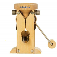 Schnitzer Campo 150g - Molino para copos manual de mesa en haya con rodillos en piedra