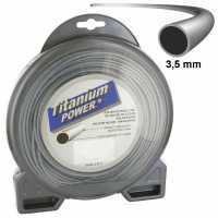 Hilo para desbrozadora profesional Titanium Ø 3,5 mm, 41 m, sección redonda