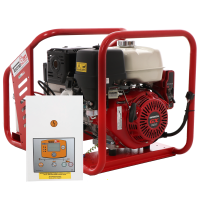 Tecnogen H8000 TE/A - Generador de corriente a gasolina con AVR 6 kW - Continua 5.4 kW Trif&aacute;sico + ATS