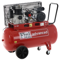 Fini Advanced MK 102-100-2M - Compresor de aire el&eacute;ctrico monof&aacute;sico de correa - Motor 2 HP - 100 L
