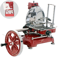 BERKEL B114 - Cortadora de fiambre de volante - Cuchilla de acero al cromo de 320 mm - Roja