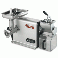 Sirman TCG 12 Dakota - Picadora de carne el&eacute;ctrica - Rallador integrado - En Aluminio y Acero Inox - 1100W