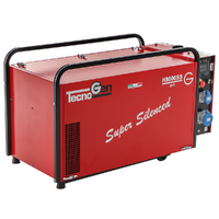 TecnoGen H8000SS - Generador de corriente silencioso de gasolina 5.8 kW - Continua 5.2 kW Monof&aacute;sica