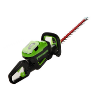 Greenworks GD60HT66 - Cortasetos el&eacute;ctrico de bater&iacute;a con cuchilla de 66 cm - BATER&Iacute;A Y CARGADOR NO EST&Aacute;N INCLUIDOS
