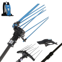 Campagnola HERCULES 58 V - P&eacute;rtiga de carbono de 185-270 cm - Vareador de aceitunas el&eacute;ctrico de bater&iacute;a - Bater&iacute;a de mochila incluida