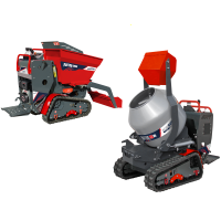 Carretilla de orugas AgriEuro Top-Line RAPTOR 6800 YED - Yanmar L100E - Con pala + hormigonera