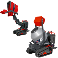 Carretilla de orugas AgriEuro Top-Line RAPTOR 6800 YEDH 4.0 - Yanmar L100E - Con pala + hormigonera