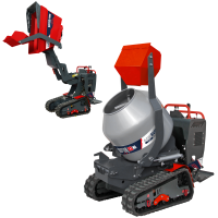 Carretilla de orugas AgriEuro Top-Line RAPTOR 7800 YEDH 4.0 - Yanmar L100E - Con pala + hormigonera