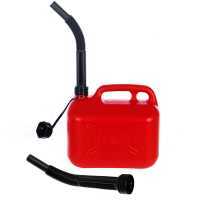 Bid&oacute;n 5 litros profesional de pl&aacute;stico para carburantes con pico flexible