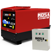 MOSA GE SX-9000 KDM - Generador de corriente di&eacute;sel silencioso 8.3 kW - Continua 7.5 kW Monof&aacute;sico + ATS - Motor Kohler KDW702