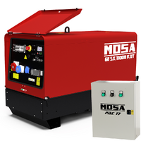 MOSA GE SX-11000 KDT - Generador de corriente eléctrico silencioso 8.8 kW - Continua 8 kW Trifásico + ATS - Motor Kohler KDW702