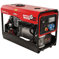 TecnoGen H15000ELX - Generador de corriente a gasolina 10.4 kW - Continua 9.4 kW monof&aacute;sico