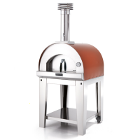 Fontana Margherita Rosso - Horno de leña de exterior con carro