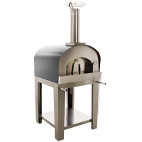 Seven Italy Persefone Antracite - Horno de le&ntilde;a de exterior con carro