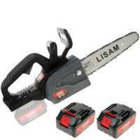 LISAM SG 22 - Electrosierra de bater&iacute;a 2 x 18V 2Ah - Espada de 25 cm