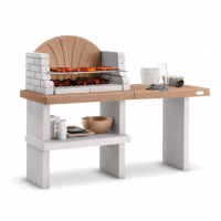 Palazzetti Vasto - Barbacoa de obra para le&ntilde;a y carb&oacute;n