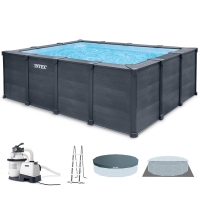 Intex Graphite Grey Panel 26396NP - Piscina desmontable