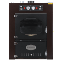 Rossofuoco Garden Color 65 - Horno de le&ntilde;a de empotrar Marr&oacute;n