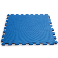 Protector de suelo antideslizante azul 50x50 cm 8pz Intex 29081