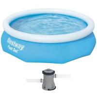 Bestway Fast Set 57270 - &Oslash;305x76 cm - Piscina hinchable + Bomba filtro 16 W