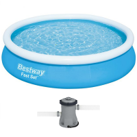 Bestway Fast Set 57274 - Ø366x76 cm - Piscina hinchable + Bomba filtro 16 W