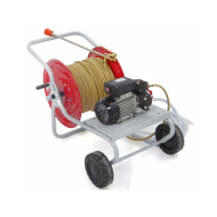 Motobomba fumigadora eléctrica con carretilla - Pompa Dal Degan DL218 - 20 bar máx - 18l/min
