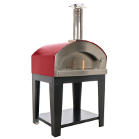 Rossofuoco Campagnolo - Horno de le&ntilde;a de exterior con carro - Rojo