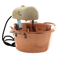 LAR polentamatic - Caldero de cobre el&eacute;ctrico martillado para polenta de inducci&oacute;n 4.5L - 8W