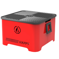 Linea VZ Happy Rojo - Barbacoa port&aacute;til de pellets