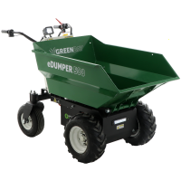 GREENBAY eDumper 500 - Motocarretilla de bater&iacute;a - 48V 32Ah - Caj&oacute;n Dumper
