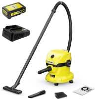 Aspirador K&auml;rcher WD 2-18 - Bid&oacute;n de 12 l - 18 V - 2,5 Ah