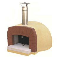 Linea VZ Etna - Horno de le&ntilde;a de exterior con superficie de cocci&oacute;n &Oslash; 85 cm - Capacidad: 3 pizzas