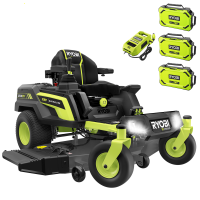 Ryobi ZTRX137 - Tractor cortac&eacute;sped a bater&iacute;a de radio cero - 72V/30Ah - corte de 137cm - 2en1