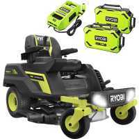 Ryobi ZTRX76 - Tractor cortac&eacute;sped a bater&iacute;a de radio cero - 72V/20Ah - corte de 76 cm - 2en1