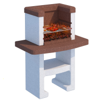 Linea VZ Toscana - Barbacoa de obra para le&ntilde;a y madera