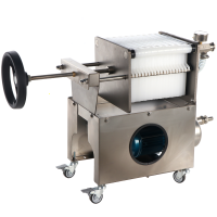 Grifo Professional Inox 20 - Filtro para vino de cartones con carro - Bomba de acero inoxidable