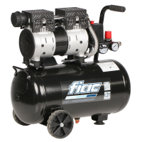 FIAC SUPERSILENT 24/1 - Compresor de aire el&eacute;ctrico monof&aacute;sico silencioso, sin aceite - Motor 1 HP - 24 L
