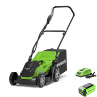 Greenworks G40LM35K2 - Cortac&eacute;sped el&eacute;ctrico de bater&iacute;a - 40V 2Ah