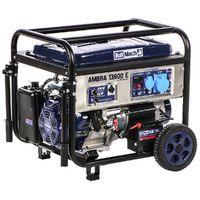 BullMach AMBRA 13800 E - Generador el&eacute;ctrico de gasolina con carro y AVR 10 kW - Continua 9 kW Monof&aacute;sico