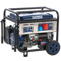 BullMach AMBRA 13800 E-3 - Generador de corriente a gasolina con AVR 10 kW - Continua 9 kW Trif&aacute;sico