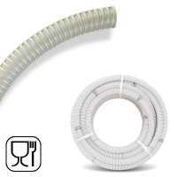 Manguera de aspiración con espiral transparente en PVC para alimentos Ø 20 mm - 8 m
