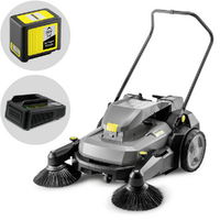 Karcher KM 70/25 C Bp 2SB - Barredora de bater&iacute;a con recogedor 36 V 5 Ah