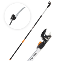 Fiskars UP86 - Cortarramas telesc&oacute;pico profesional - P&eacute;rtiga 240/400 cm + serrucho 45 cm - &Oslash; 32 m