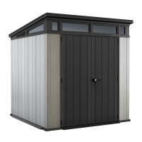 Keter Artisan gris - Caseta de jard&iacute;n - Con puerta de dos hojas - 214x218x226 cm