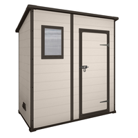 Keter Manor Pent beis - Caseta de jard&iacute;n - Con ventana delantera - 183.5x111x200.5 cm