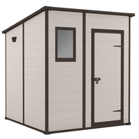Keter Manor Pent - Caseta de jard&iacute;n - Con ventana delantera - 183.5x185x200 cm